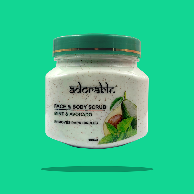 Adorable Exfoliante Cuerpo y rostro Menta-Palta 300 ml