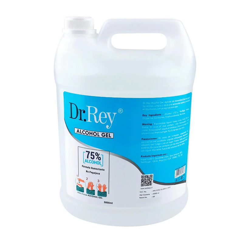 Dr Rey Alcohol Gel 5 Lts 75%