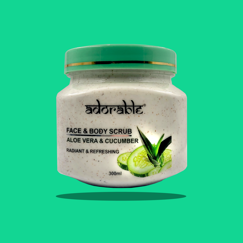 Adorable Exfoliante Cuerpo y rostro Áloe Vera-Pepino 300 ml