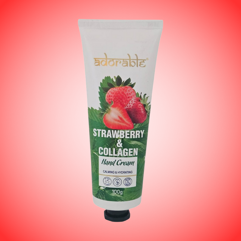 Adorable Crema de Manos Frutilla & Colágeno 100 gr