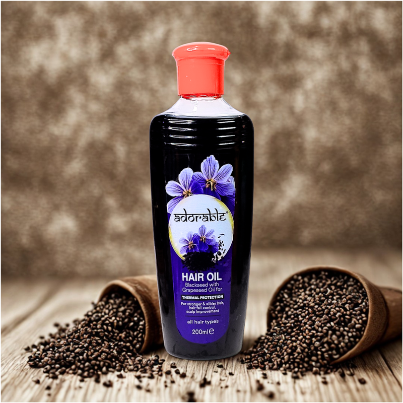 Adorable Aceite Capilar Semillas Negras& Prot. Térmica 200ml