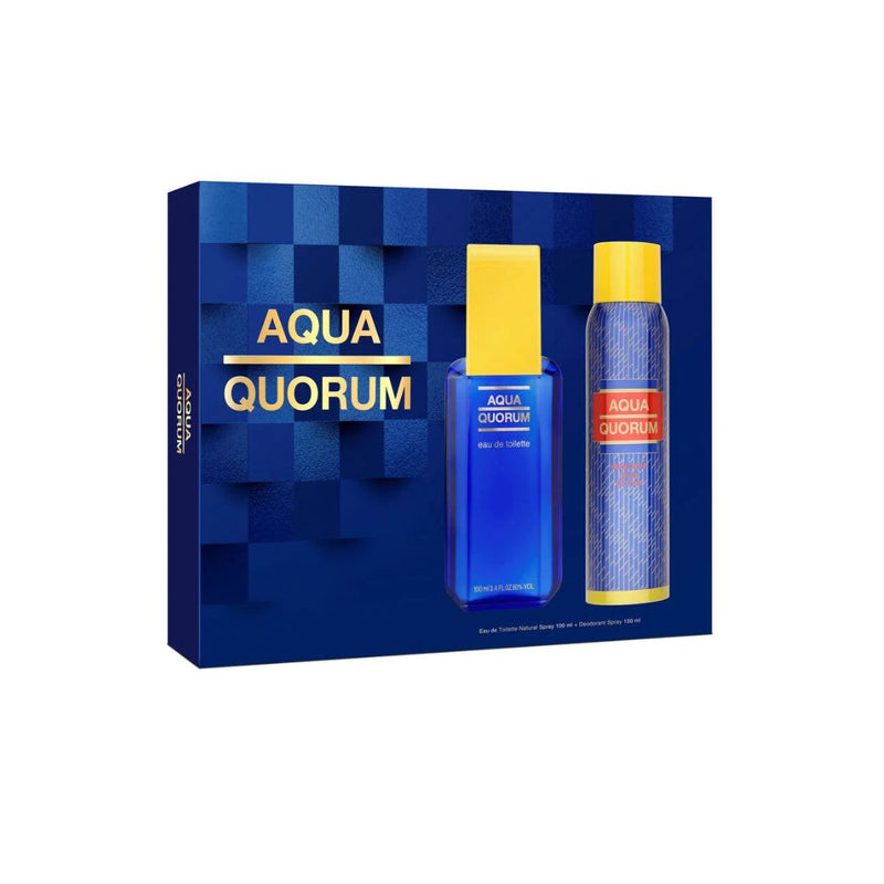 Puig Set Aqua Quorum 100 ml EDT + Desodorante 150 ml