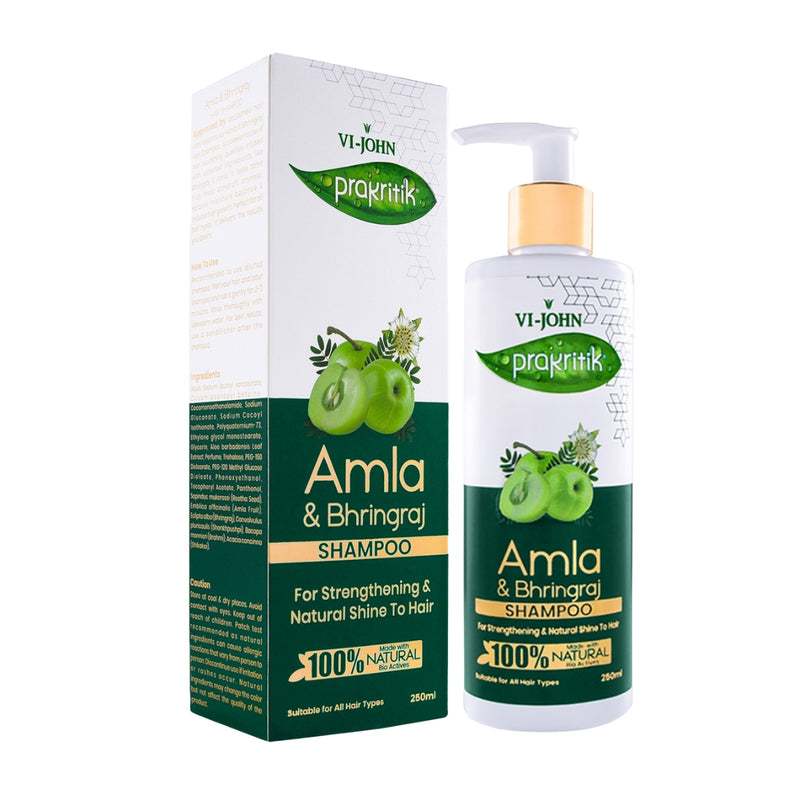 Prakritik Shampoo Amla y Polvo Ayurvédica 250 ml
