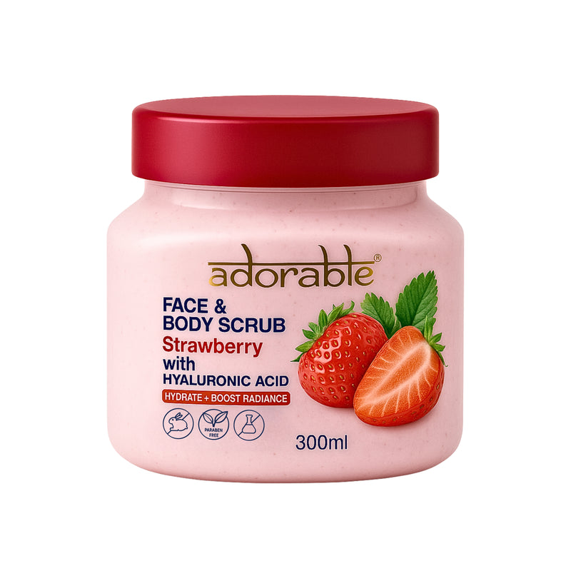 Adorable Exfoliante Frutilla & Acido Hialurónico 300 ml