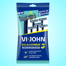 Vi-John Maquina De Afeitar Desechable Aloe Vera X 5 Triple Hojilla