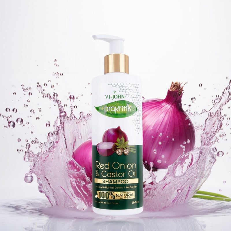Prakritik Shampoo Cebolla Roja y Castor 250 ml