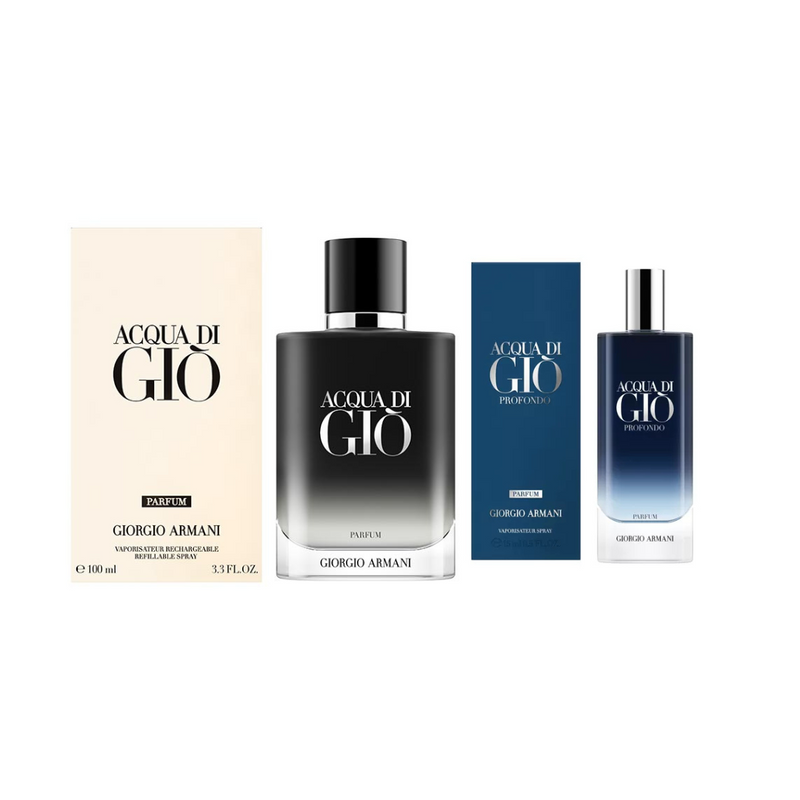 Giorgio Armani Set Acqua Di Gio Parfum 100ml + Gio Profondo EDP 15ml