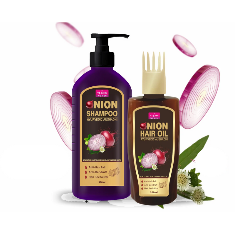 Vi-John Pack Shampoo de Cebolla 300ml & Aceite 100 ml