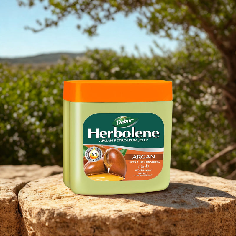 Herbolene - Vaselina 2 en 1 Aceite de Argán & Vitamina E 225 ml