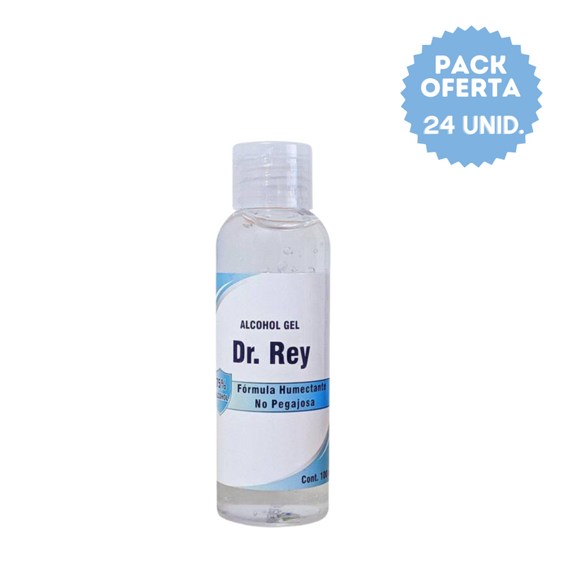 Pack 24 Unidades De Alcohol Gel 100 Ml Dr. Rey